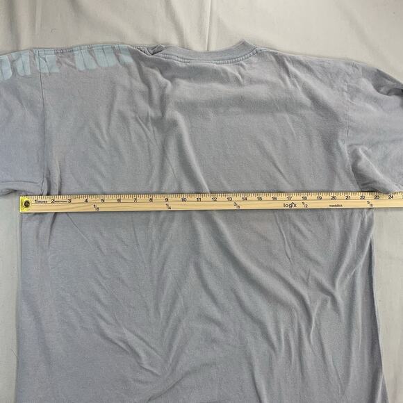 Fox Racing Center Logo Blue Short Sleeve T-Shirt Vintage Y2K, Size XL - Picture 10 of 10